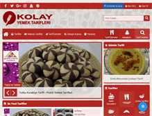 Tablet Screenshot of kolayyemektariflerim.com